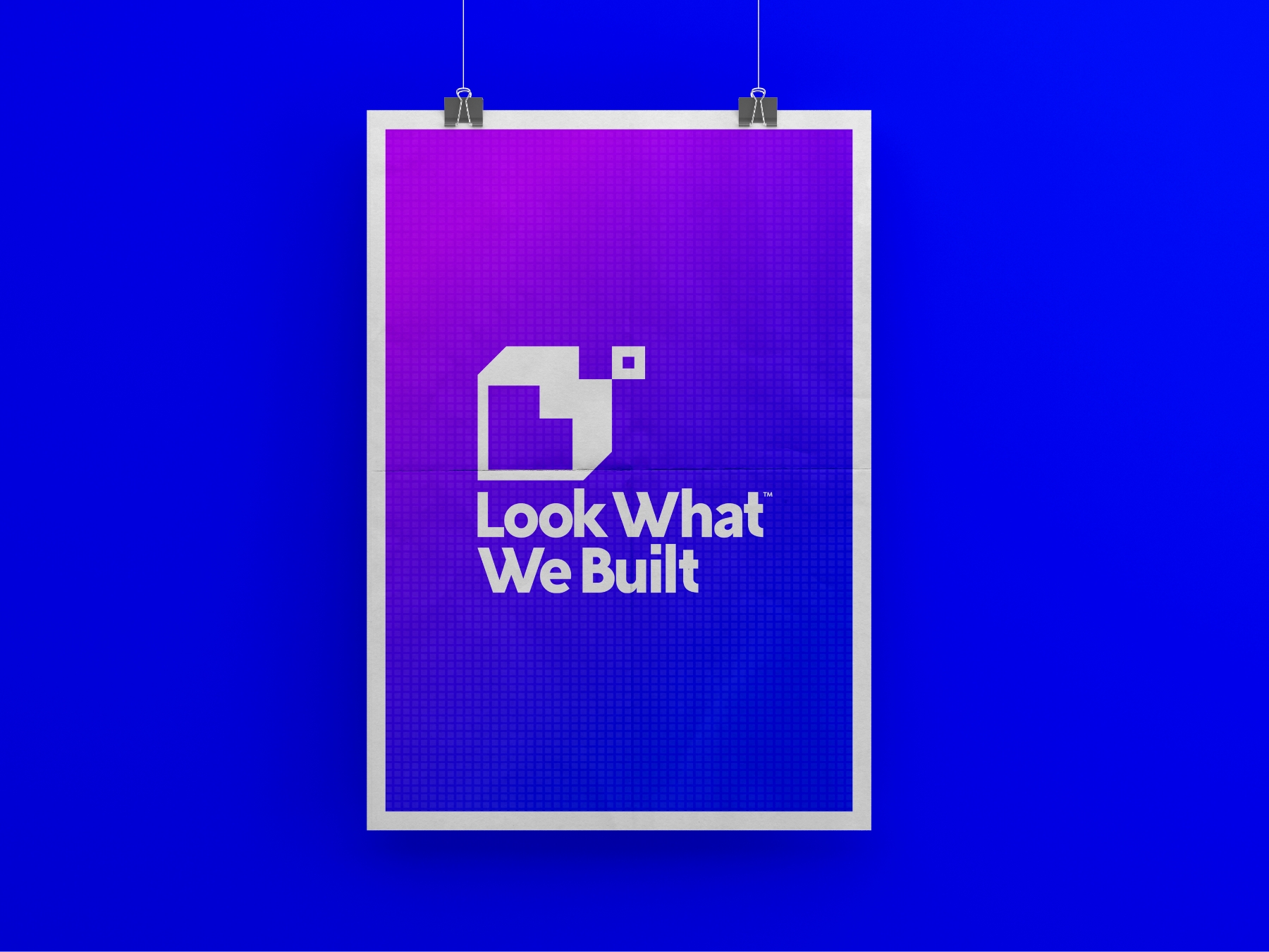 Look What We Built Logo Concept Poster