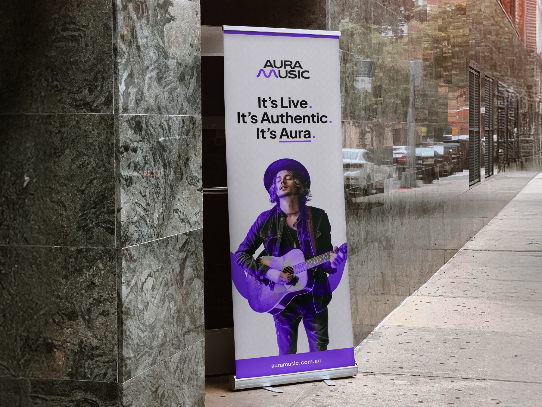Aura Music Roll Up Banner