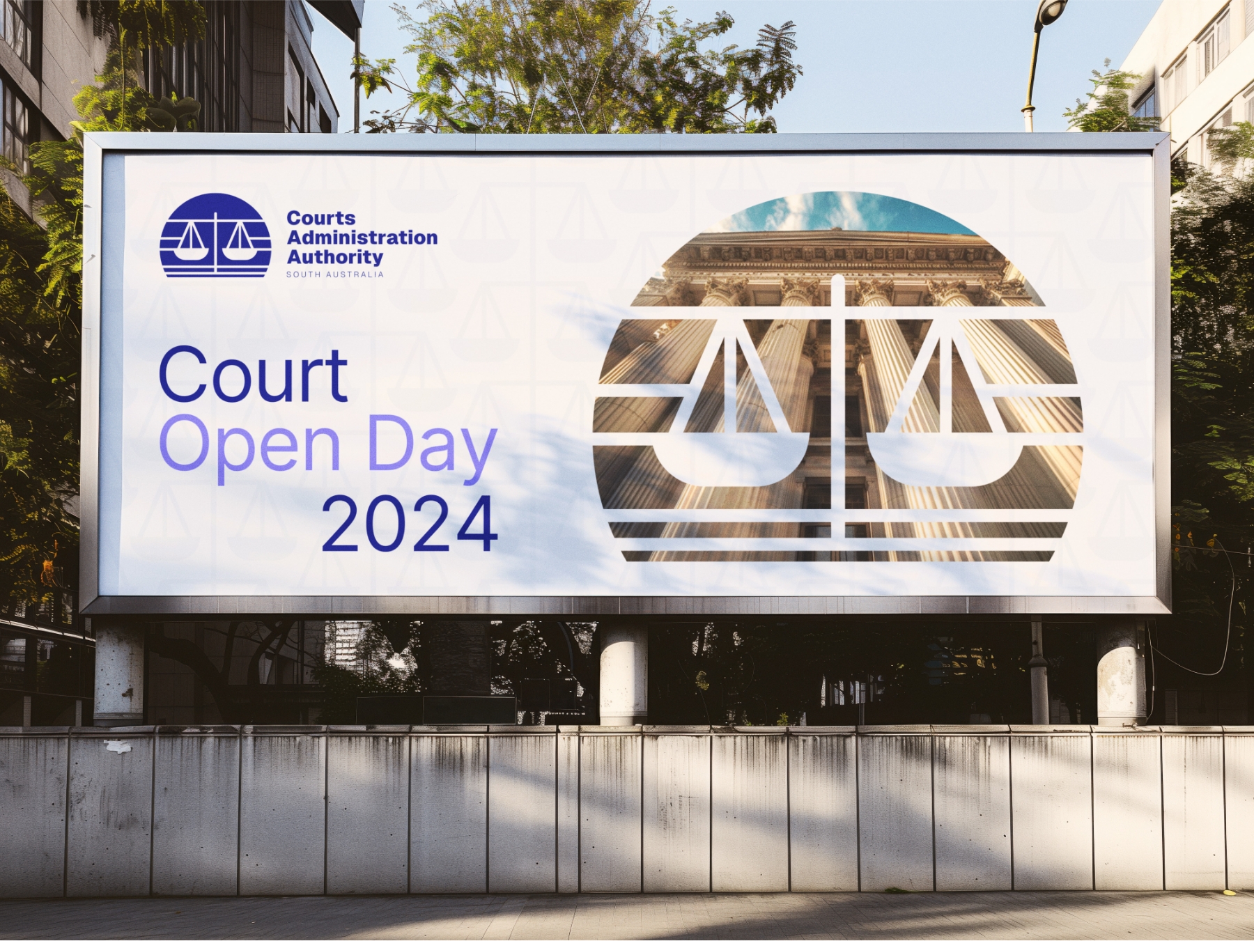 Courts Administration Authority Billboard