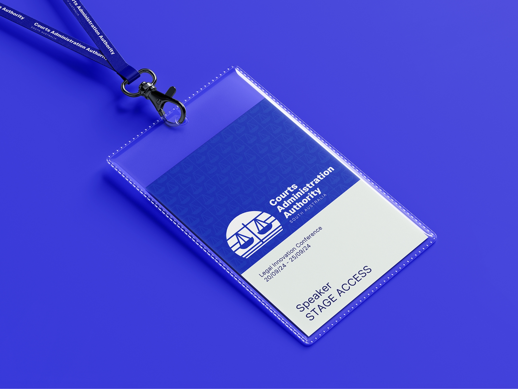 Courts Administration Authority Lanyard