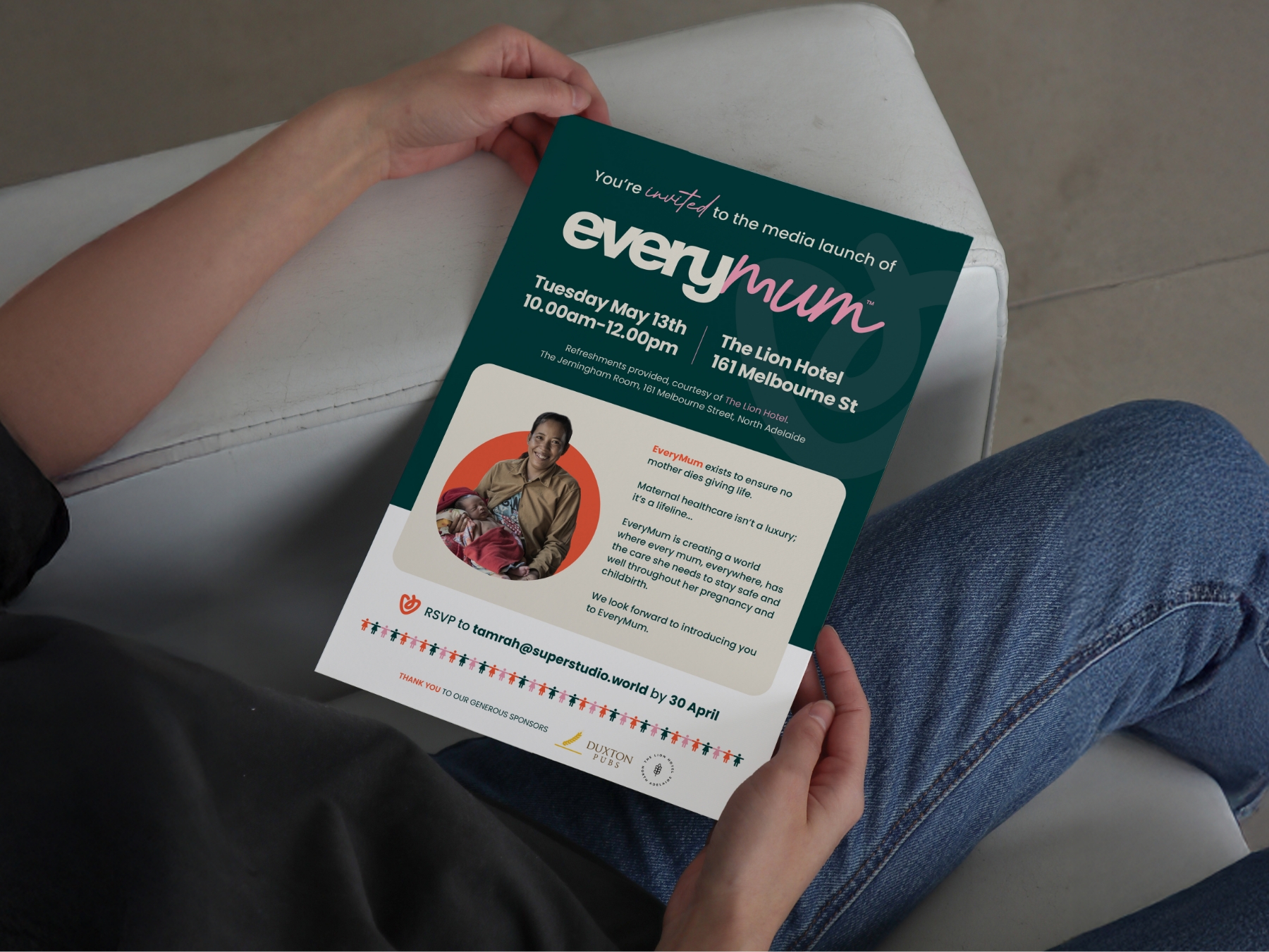 Every Mum Instagram Launch Invite