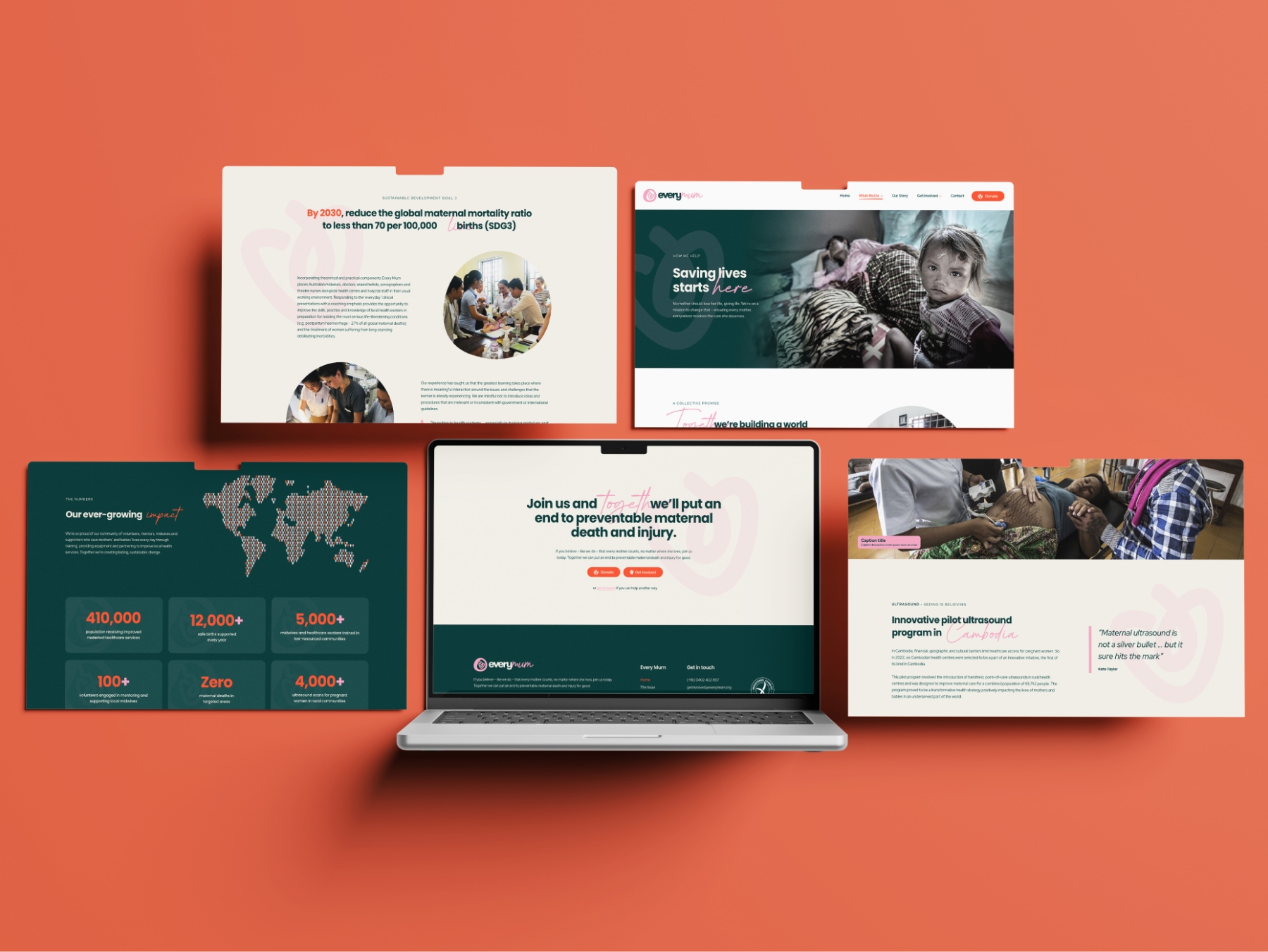 Every Mum Web Screens