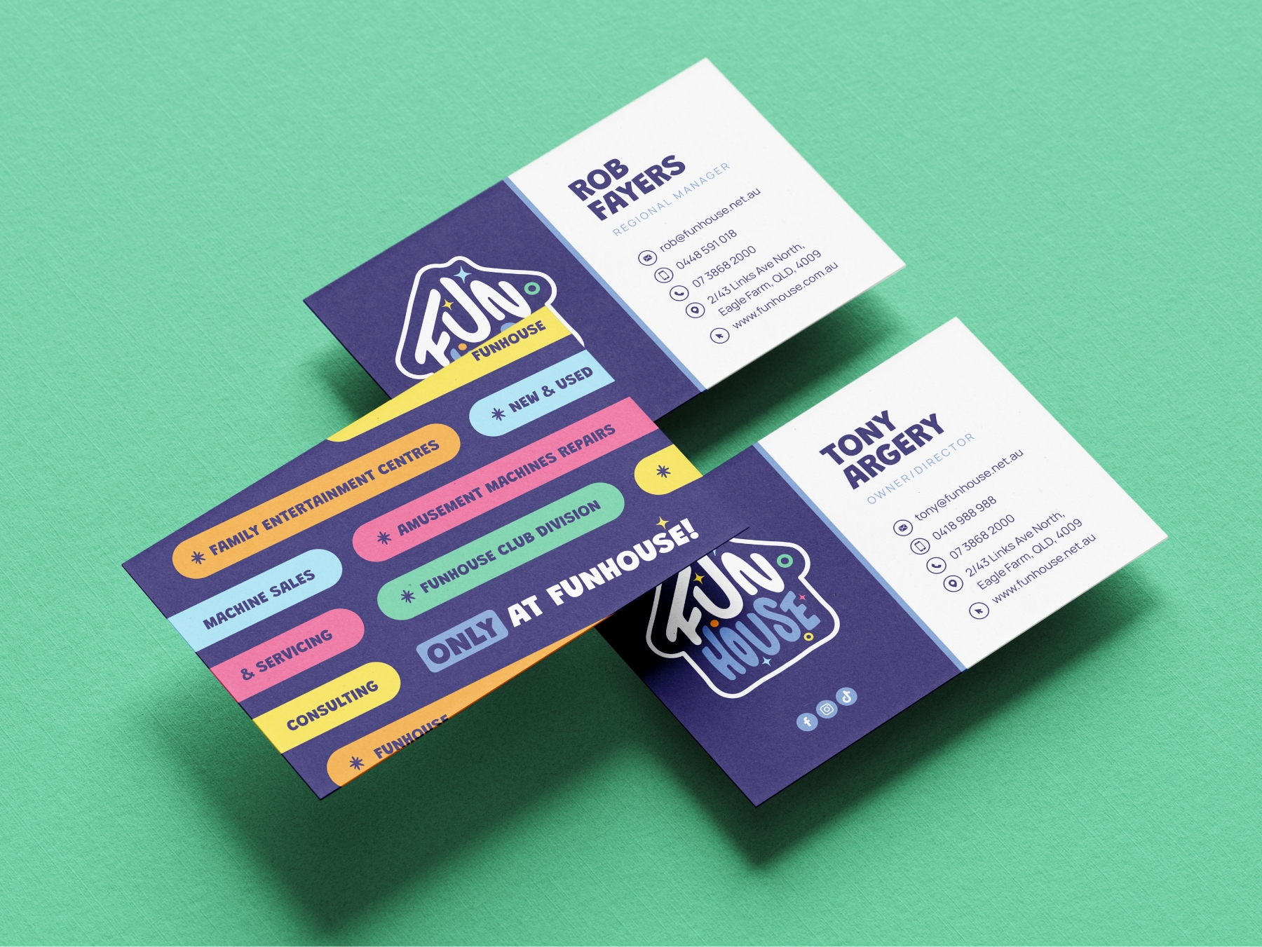 Funhouse Business Cards