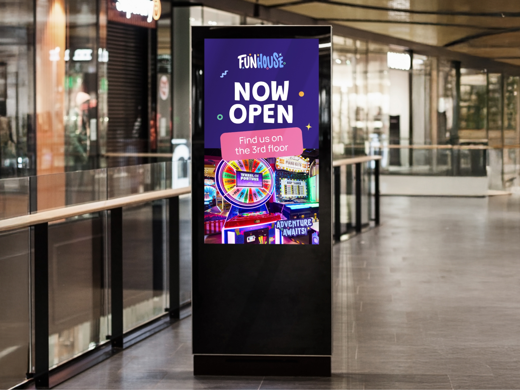 Funhouse Indoor Mall Billboard
