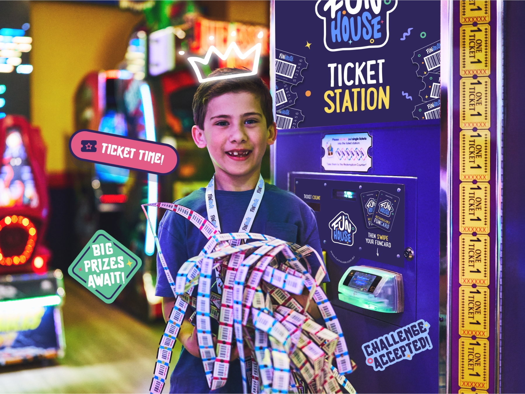 Funhouse Ticket Station