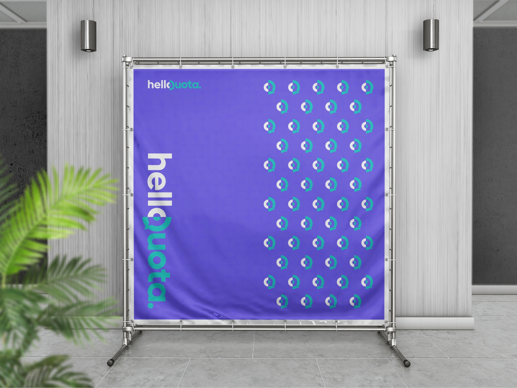Helloquota Backdrop Banner