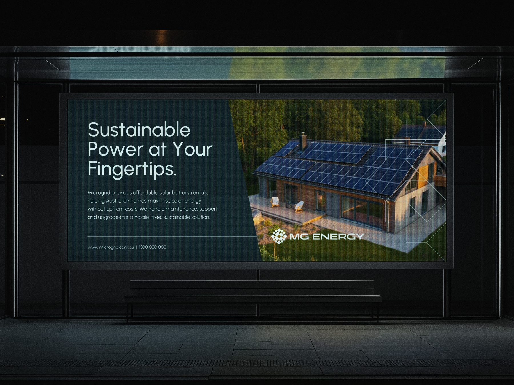 Microgrid Bus Shelter Lightbox