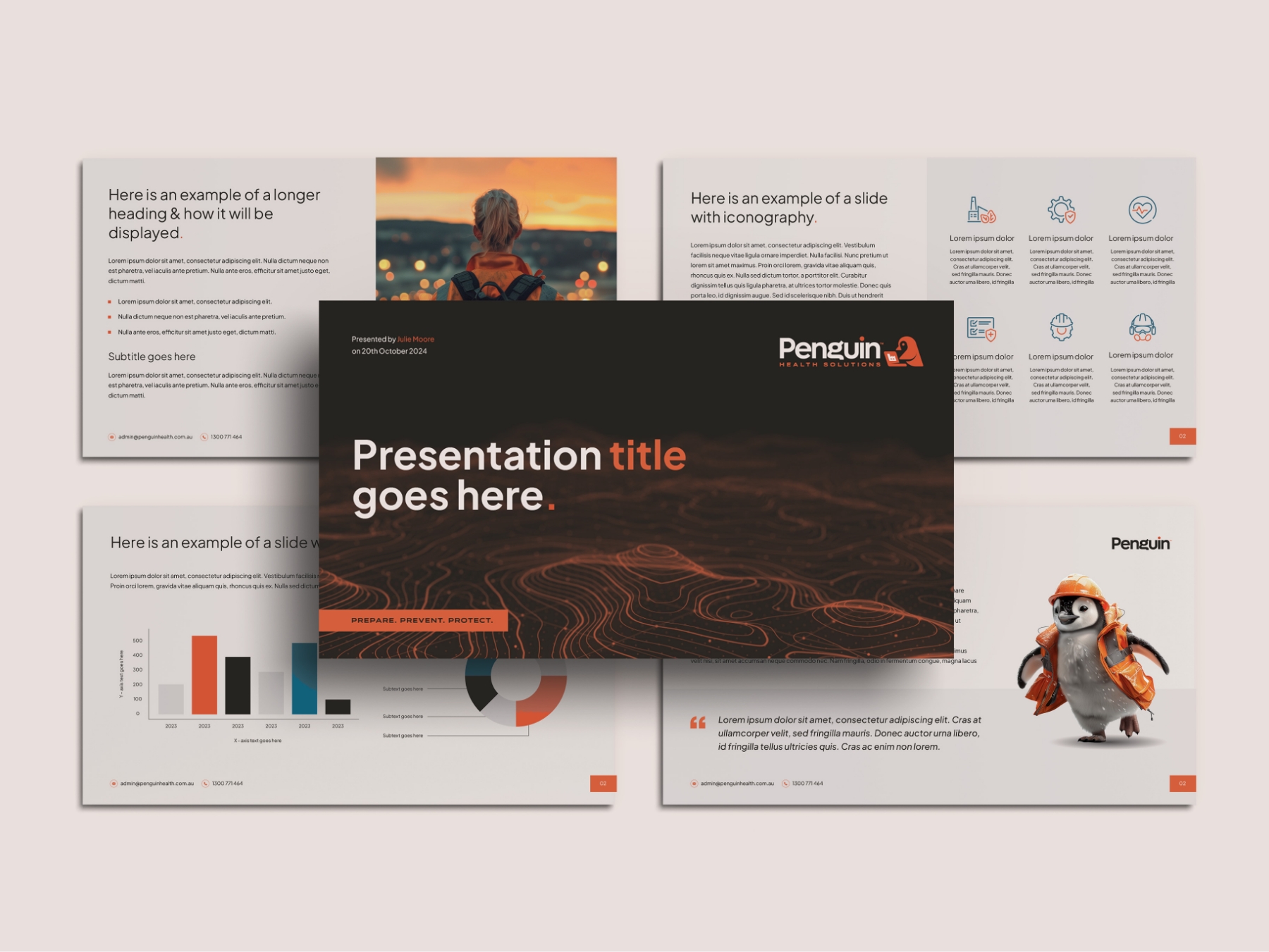 Penguin Health Solutions Ppt Template