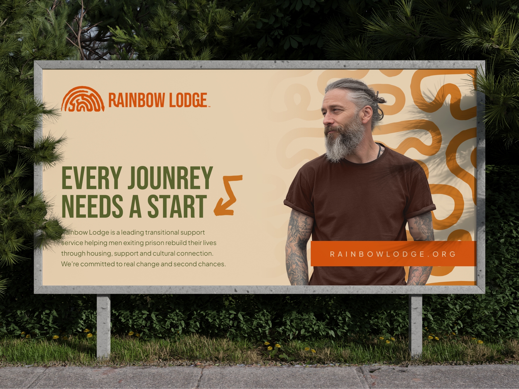 Rainbow Lodge Billboard