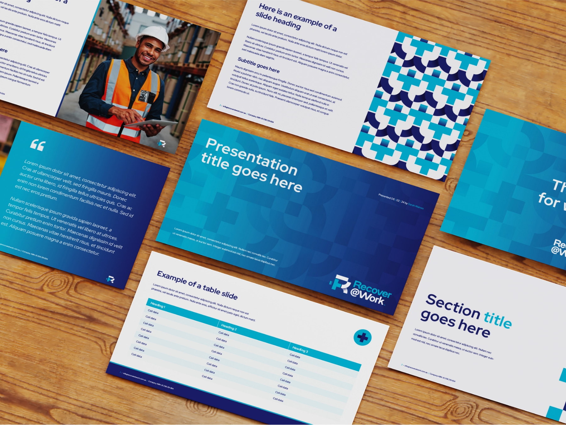 Recover@work Ppt Template