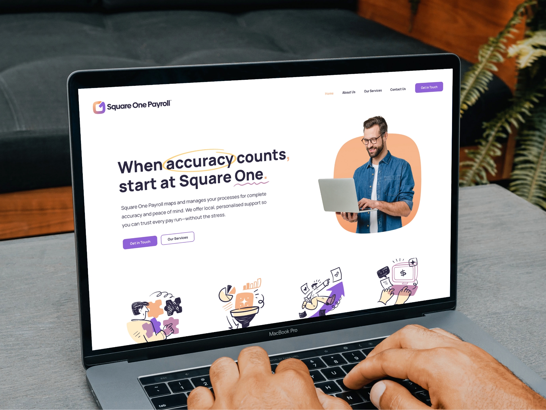 Square One Payroll Web Screen